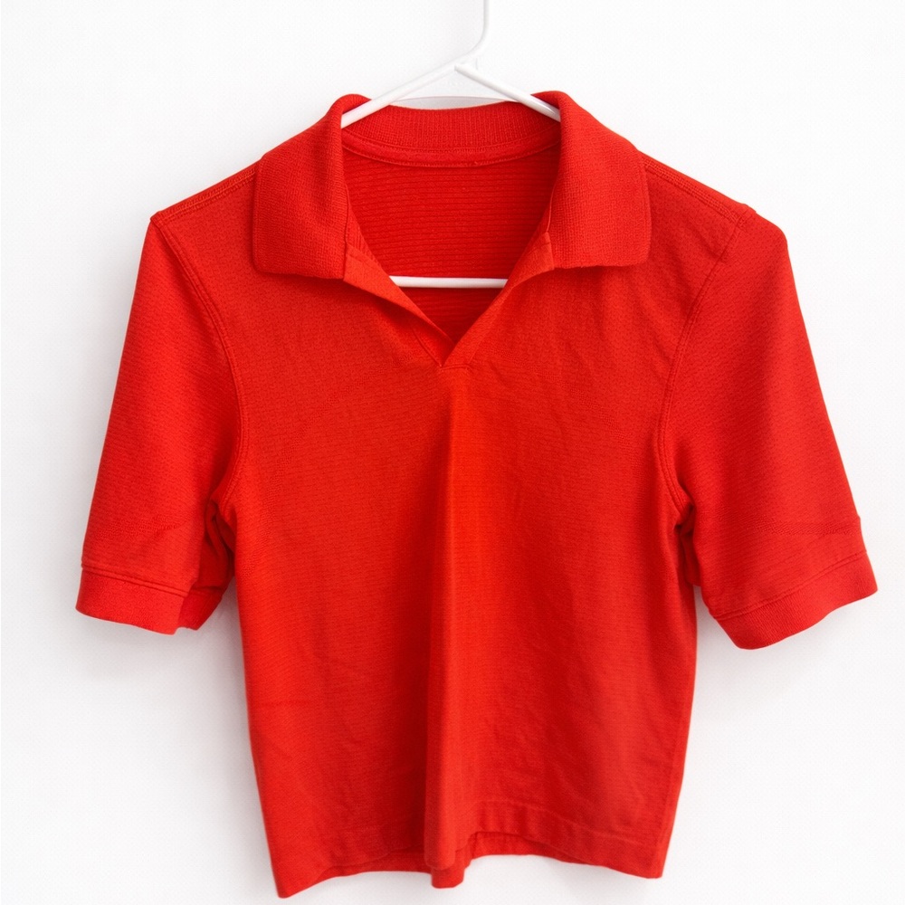 lululemon athletica Vibrant Red Polo Shirt